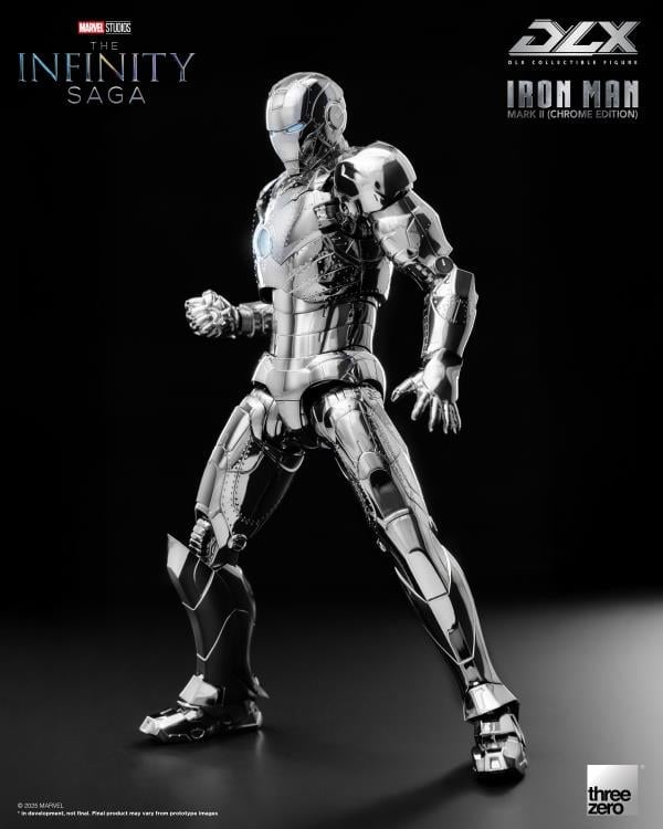 Marvel: The Infinity Saga DLX Iron Man Mark 2 (Chrome Edition) 1/12 Scale Action Figure Gallery Image 5
