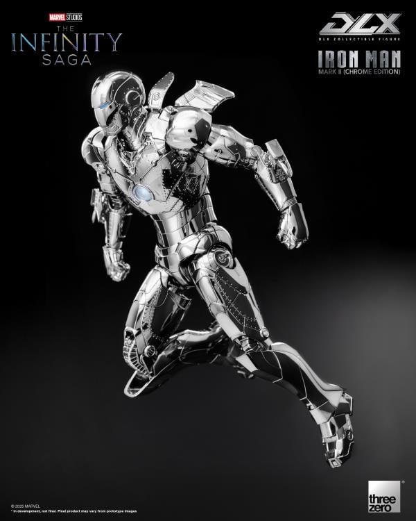 Marvel: The Infinity Saga DLX Iron Man Mark 2 (Chrome Edition) 1/12 Scale Action Figure Gallery Image 9