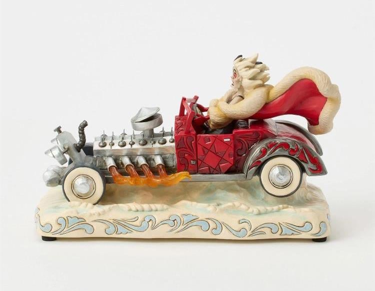 101 Dalmatians Disney Traditions Cruella Car Scene Musical Wind-Up Figurine (Jim Shore) Gallery Image 5