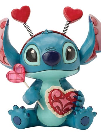 Lilo & Stitch Disney Traditions Stitch Valentines Figurine (Jim Shore) Gallery Image 2