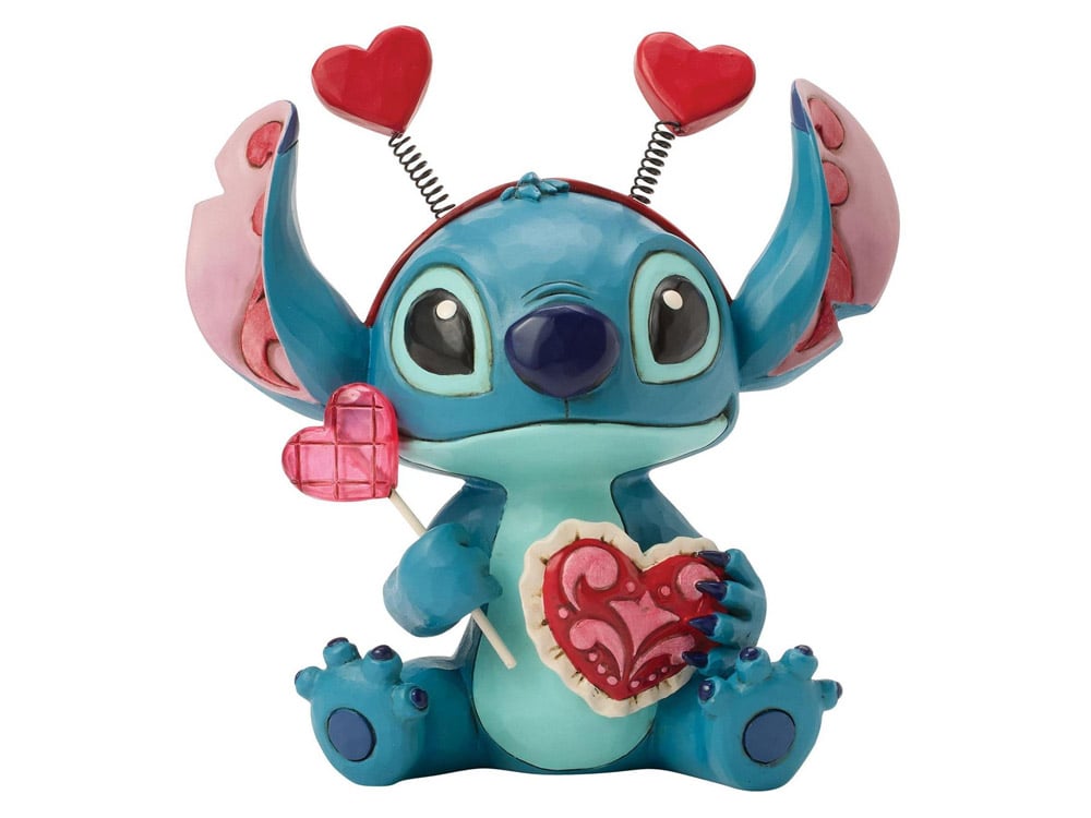 Lilo & Stitch Disney Traditions Stitch Valentines Figurine (Jim Shore) Gallery Image 1