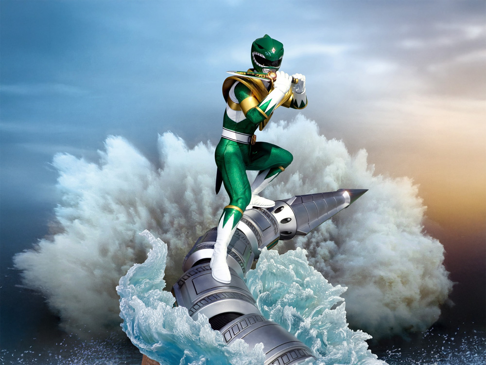 Mighty Morphin Power Rangers Green Ranger Dragonzord 1/4 Scale