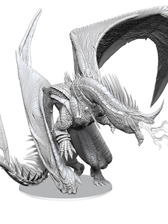 Dungeons & Dragons Nolzur's Marvelous Miniatures: Ancient Blue Dragon Boxed Miniature Gallery Image 2