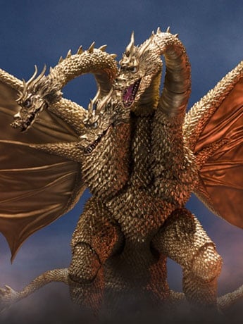 Godzilla vs. Gigan (1972) S.H.MonsterArts King Ghidorah Action Figure Gallery Image 2