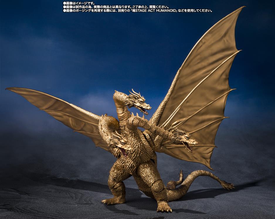 Godzilla vs. Gigan (1972) S.H.MonsterArts King Ghidorah Action Figure Gallery Image 5
