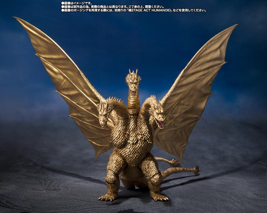 Godzilla vs. Gigan (1972) S.H.MonsterArts King Ghidorah Action Figure Gallery Image 3