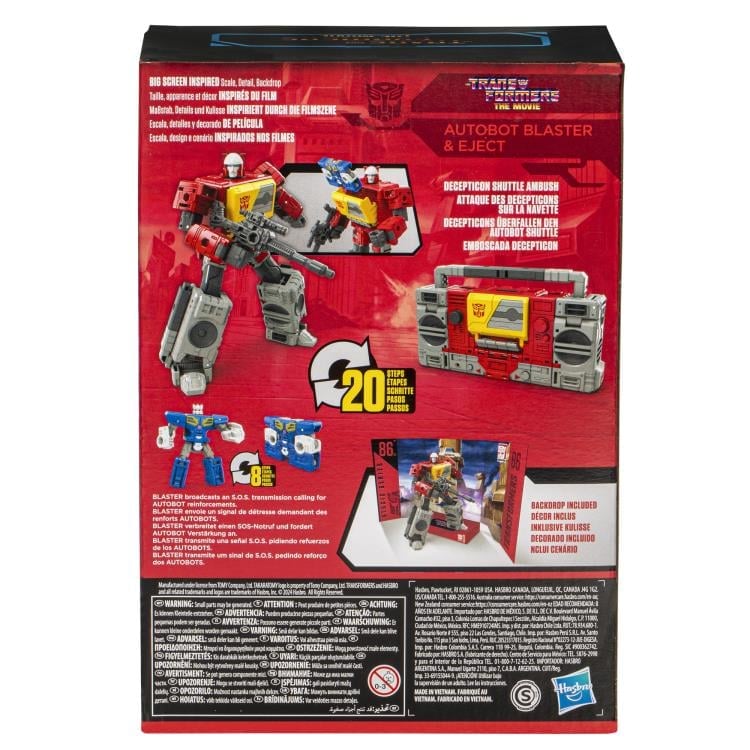 The Transformers: The Movie Studio Series 86 Voyager Class Autobot Blaster & Eject Action Figures Gallery Image 12