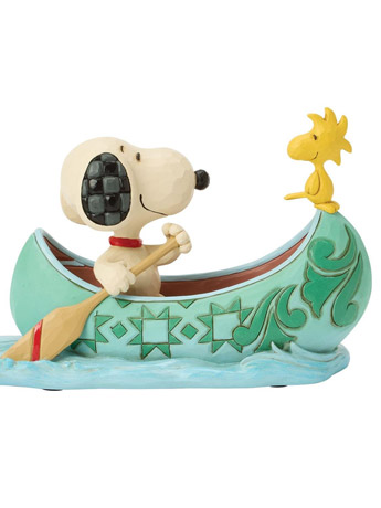 Peanuts Snoopy and Woodstock in Canoe Figurine (Jim Shore) Gallery Image 2