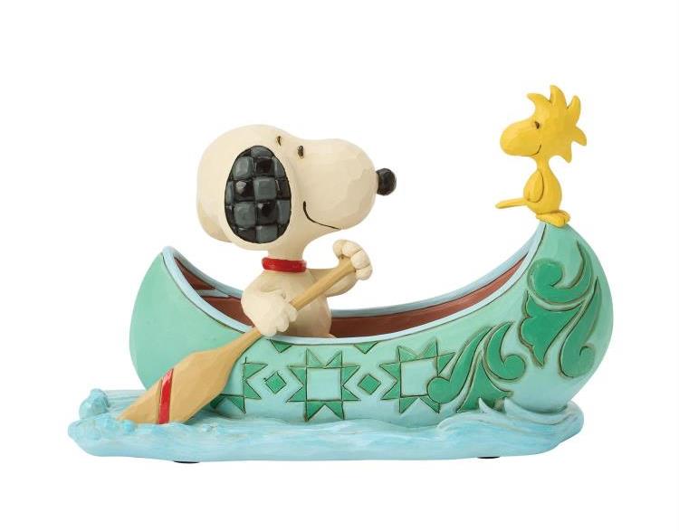 Peanuts Snoopy and Woodstock in Canoe Figurine (Jim Shore) Gallery Image 3