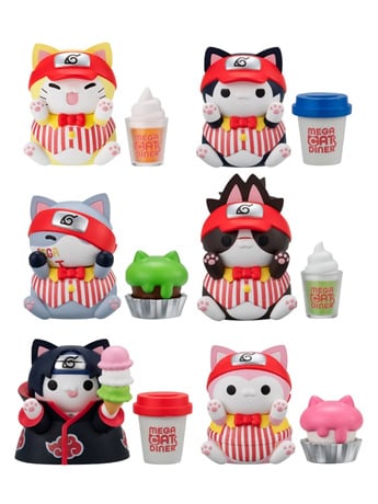 Naruto Nyaruto! Mega Cat Project Mega Cat Diner Box of 6 Random Figures Gallery Image 2
