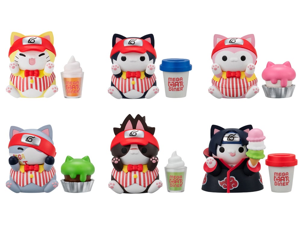 Naruto Nyaruto! Mega Cat Project Mega Cat Diner Box of 6 Random Figures Gallery Image 1