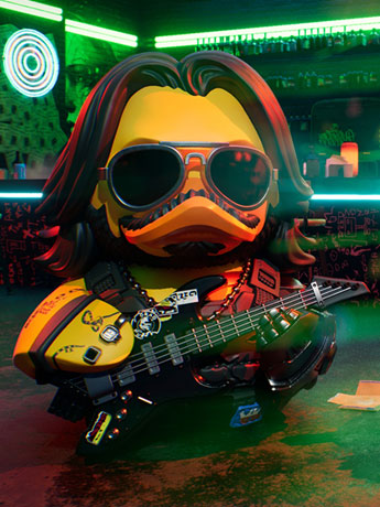 Cyberpunk 2077 TUBBZ Johnny Silverhand Cosplaying Duck (First Edition) Gallery Image 2