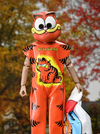 Ben Cooper Costume Kids Collection Garfield Costume 6" Clothed Action Figure Gallery Image 2