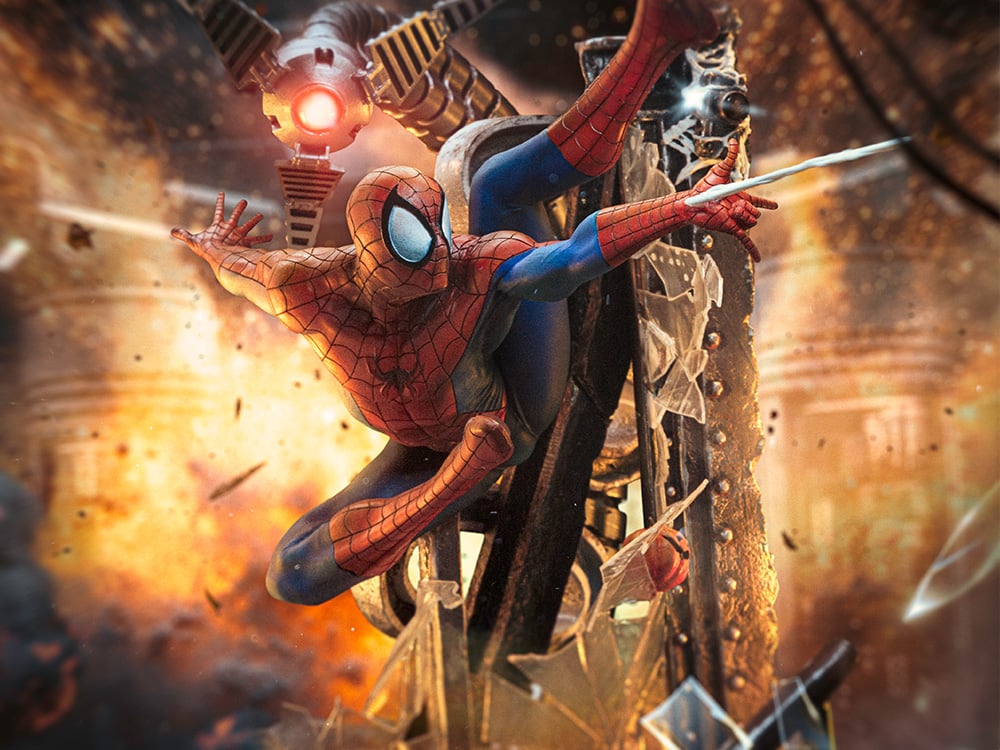 Marvel Spider-Man (10th Anniversary) 1/10 Art Scale Statue Gallery Image 1