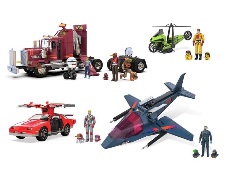 The Loyal Subjects M.A.S.K. Wave 1 bundle, all four vehicles