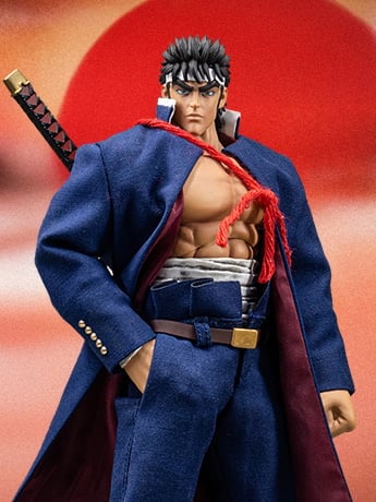 K-1 TAKERU MODEL FIGURE 未開封 Sakigake!! Otokojuku Momotaro Tsurugi 1/12 Scale Action Figure
