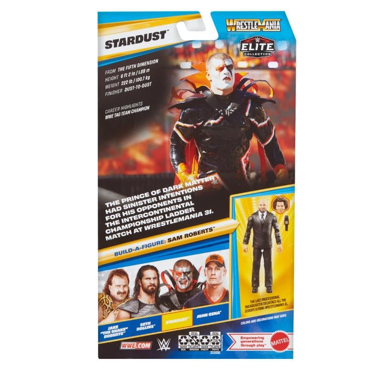 WWE WrestleMania Elite Collection Stardust (Sam Roberts BAF) Gallery Image 9
