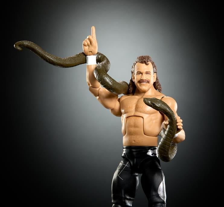 WWE WrestleMania Elite Collection Jake "The Snake" Roberts (Sam Roberts BAF) Gallery Image 6