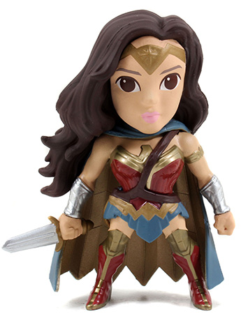 Batman v Superman Metals Die Cast 4" Wonder Woman (Caped) Figure Gallery Image 2