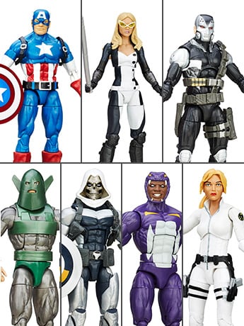 Captain America Marvel Legends Wave 1 Case of 8 (Red Skull BAF) Gallery Image 2