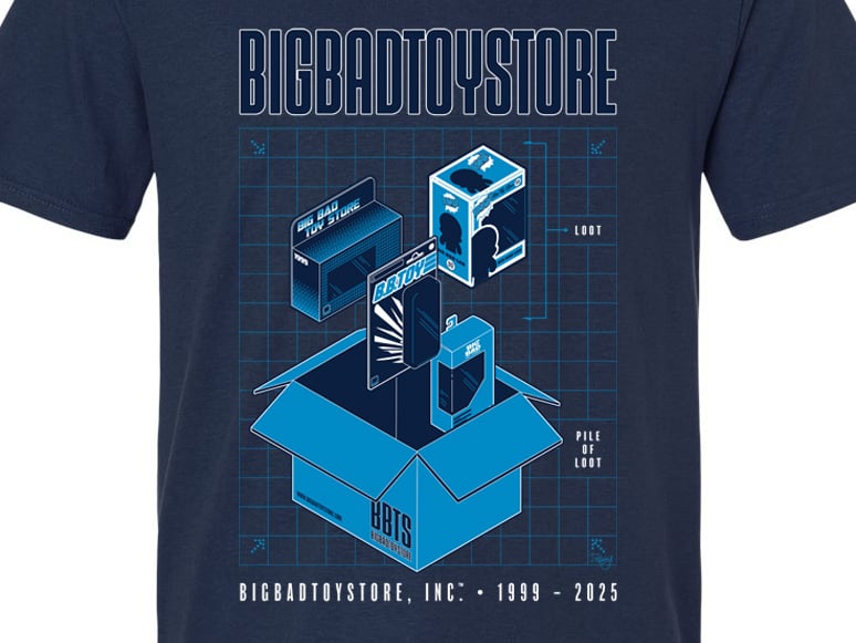 BigBadToyStore Pile of Loot Blueprint T-Shirt Gallery Image 4