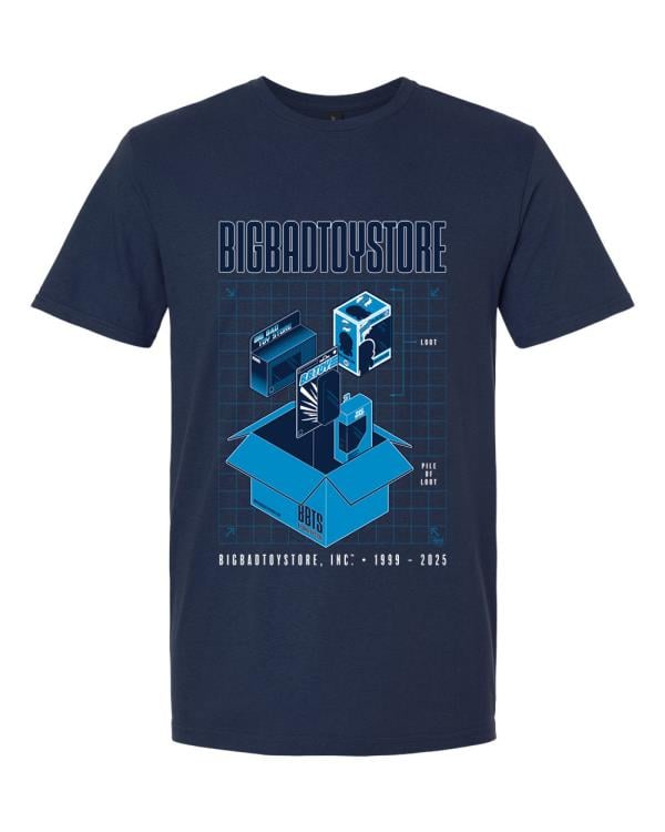 BigBadToyStore Pile of Loot Blueprint T-Shirt Gallery Image 3