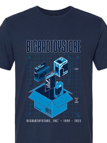 BigBadToyStore Pile of Loot Blueprint T-Shirt Gallery Image 2