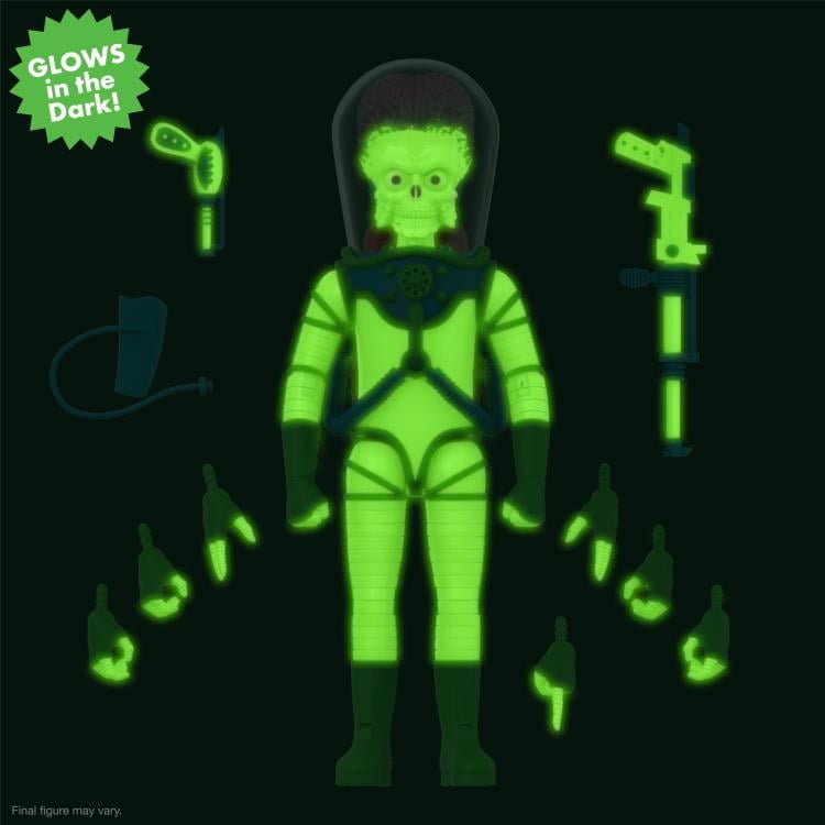 Mars Attacks ULTIMATES! Martian (The Invasion Begins Glow-in-the-Dark) Action Figure Gallery Image 7