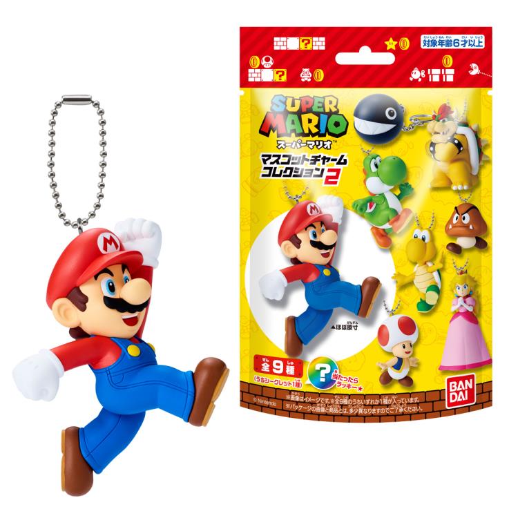 Super Mario Mascot Charm Collection Vol.2 Box of 10 Random Keychains