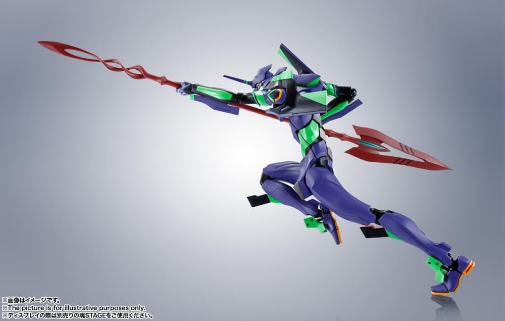 Rebuild of Evangelion Robot Spirits Evangelion 01 Test Type-01 (Spear of Cassius Renewal Color Edition) Action Figure (Reissue) Gallery Image 6