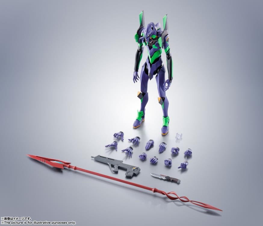Rebuild of Evangelion Robot Spirits Evangelion 01 Test Type-01 (Spear of Cassius Renewal Color Edition) Action Figure (Reissue) Gallery Image 10