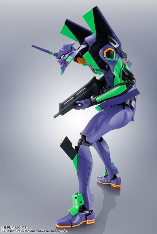 Rebuild of Evangelion Robot Spirits Evangelion 01 Test Type-01 (Spear of Cassius Renewal Color Edition) Action Figure (Reissue) Gallery Image 8