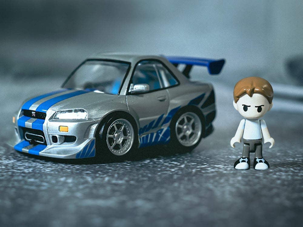 Fast & Furious Q Village QV-02 Nissan Skyline GT-R (R34) Model Kit Set Gallery Image 1