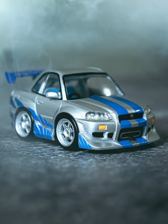 Fast & Furious Q Village QV-02 Nissan Skyline GT-R (R34) Model Kit Set