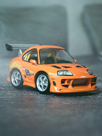 Fast & Furious Q Village QV-03 Toyota Supra JZA80 Model Kit Set Gallery Image 2