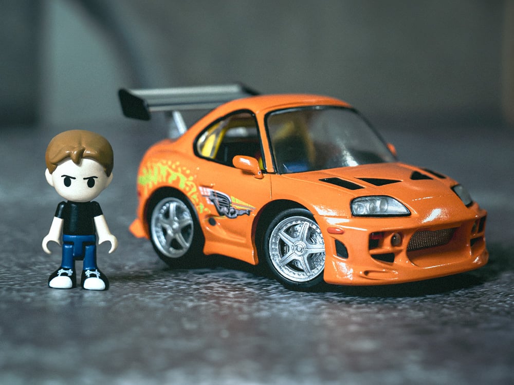 Fast & Furious Q Village QV-03 Toyota Supra JZA80 Model Kit Set Gallery Image 1