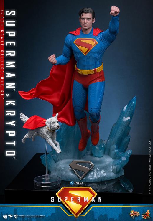 Superman (2025) MMS812 Superman & Krypto 1/6th Scale Collectible Figure Set Gallery Image 4