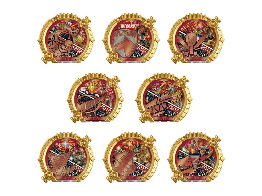 No.1 Sentai Gozyuger DX Sentai Rings Power Up Booster 01 Box of 8 Random Sentai Rings Gallery Image 1