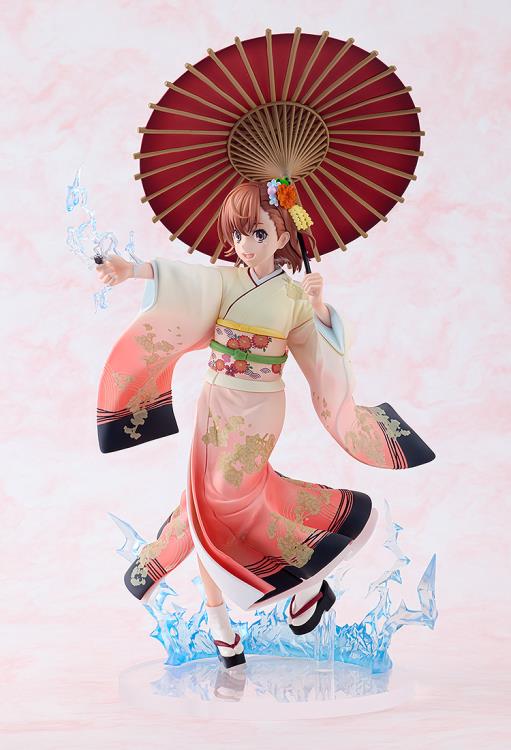 A Certain Scientific Railgun T KD Colle Mikoto Misaka (Furisode Kimono Ver.) 1/7 Scale Figure Gallery Image 10