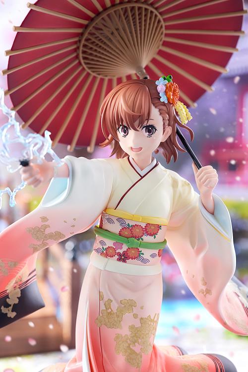 A Certain Scientific Railgun T KD Colle Mikoto Misaka (Furisode Kimono Ver.) 1/7 Scale Figure Gallery Image 6