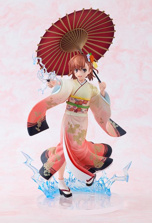 A Certain Scientific Railgun T KD Colle Mikoto Misaka (Furisode Kimono Ver.) 1/7 Scale Figure Gallery Image 7