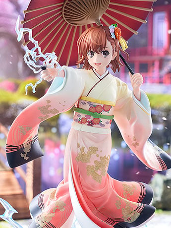 A Certain Scientific Railgun T KD Colle Mikoto Misaka (Furisode Kimono Ver.) 1/7 Scale Figure Gallery Image 2