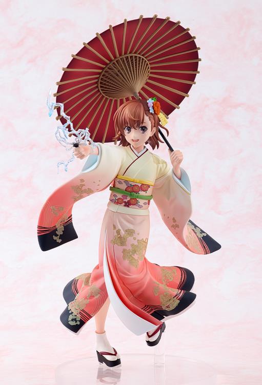 A Certain Scientific Railgun T KD Colle Mikoto Misaka (Furisode Kimono Ver.) 1/7 Scale Figure Gallery Image 11