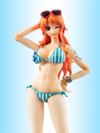 One Piece Variable Action Heroes Nami (Summer Vacation Ver.) Action Figure (Reissue) Gallery Image 2
