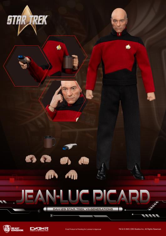Star Trek VII: Generations Dynamic 8ction Heroes DAH-129P Captain Picard Limited Edition Action Figure Gallery Image 10