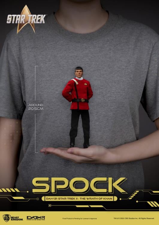 Star Trek II: The Wrath of Khan Dynamic 8ction Heroes DAH-131P Spock Limited Edition Action Figure Gallery Image 11