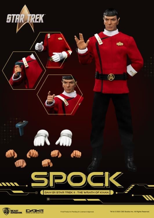 Star Trek II: The Wrath of Khan Dynamic 8ction Heroes DAH-131P Spock Limited Edition Action Figure Gallery Image 10