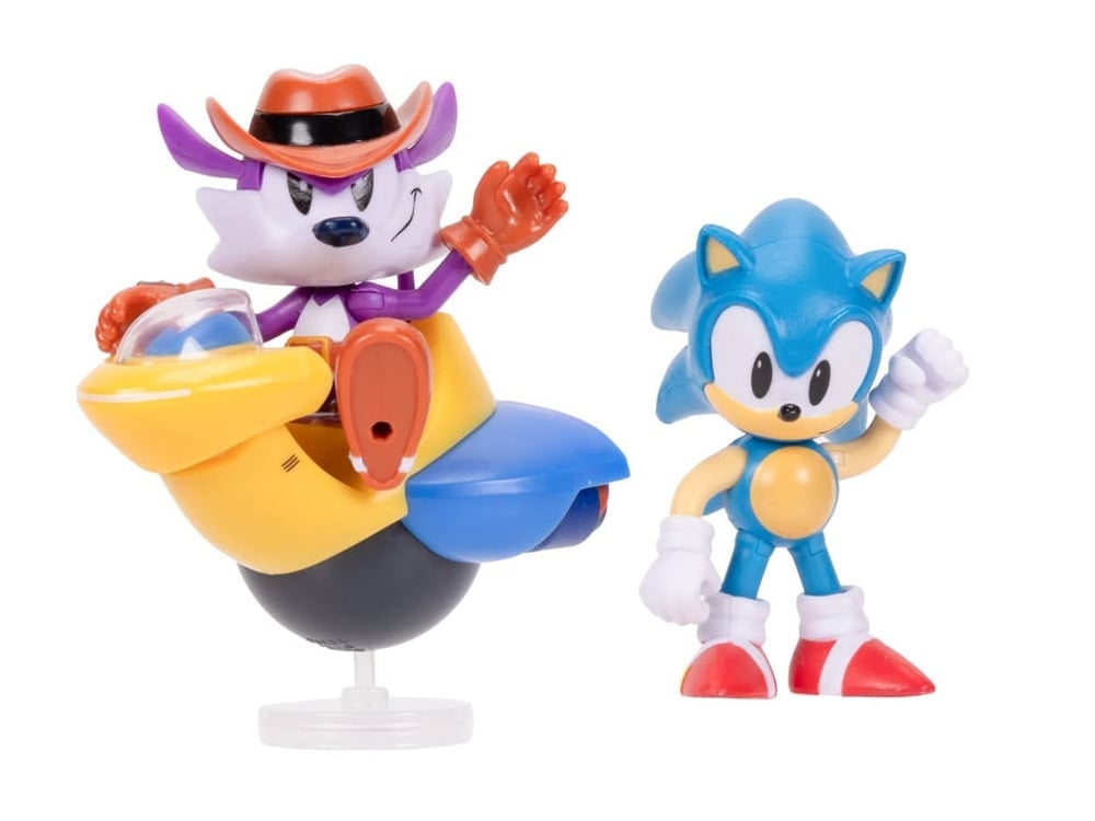 Sonic the Hedgehog Super Stars Diorama Sonic vs. Fang 2.5-Inch