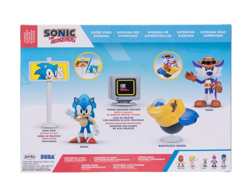 Sonic the Hedgehog Super Stars Diorama Sonic vs. Fang 2.5-Inch Scale Playset Gallery Image 4