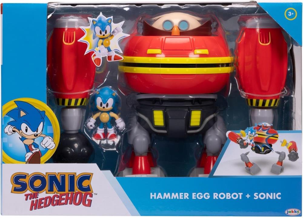 Sonic the Hedgehog Hammer Egg Robot & Sonic 2.5-Inch Scale Deluxe Playset Gallery Image 7